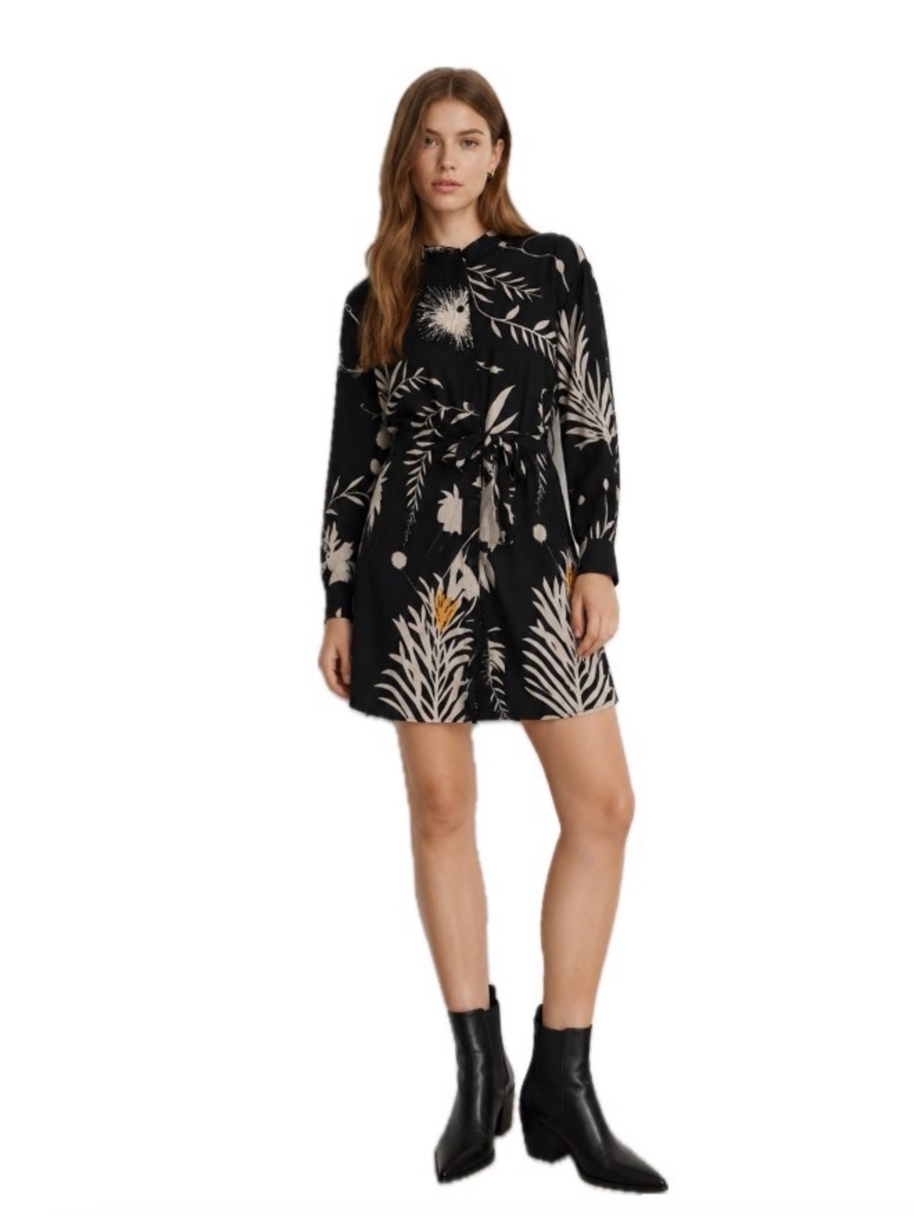 Anna Glover x H&M? Bee Print Shirt Dress, Size 10 EUC